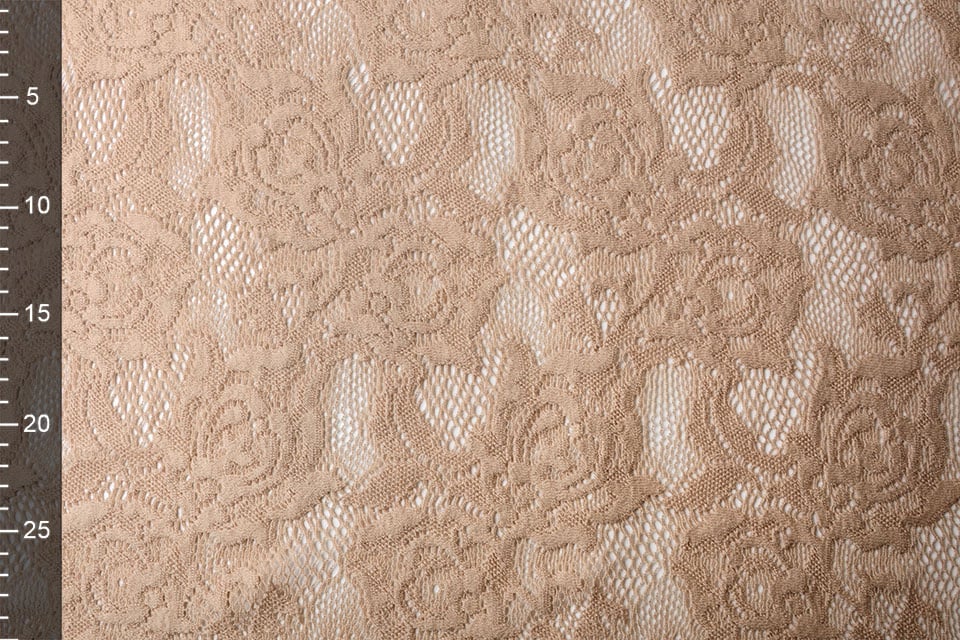 Mežģīņu audums - pūderrozā 220 g/m²