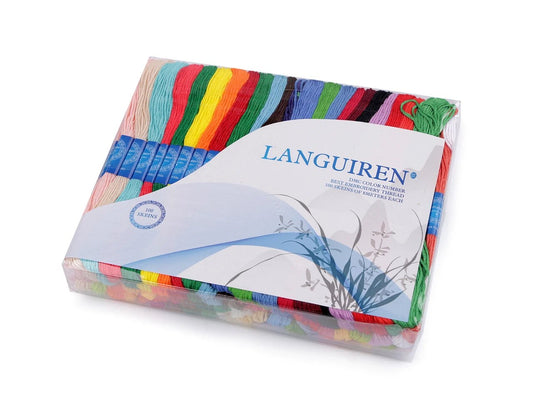 Mulinē diegi izšūšanai | komplekts 50 gab.| 8 m