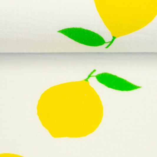 Muslīns - citroni 130 g/m²