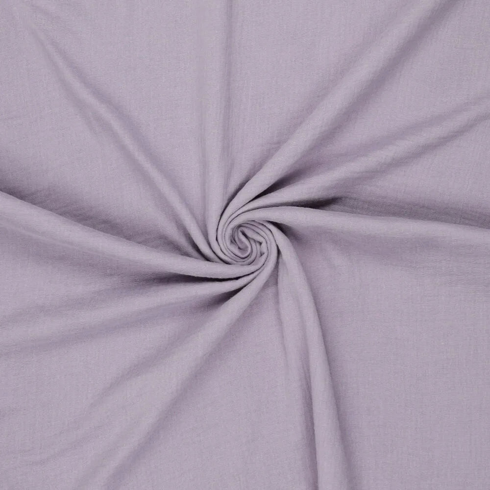 Attēls ar Muslīns - gaisīgs dūmakaini lillā 125 g/m² – pieejams Šarlotes audumi