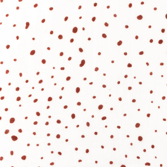 Muslīns - oranži punkti 140 g/m²