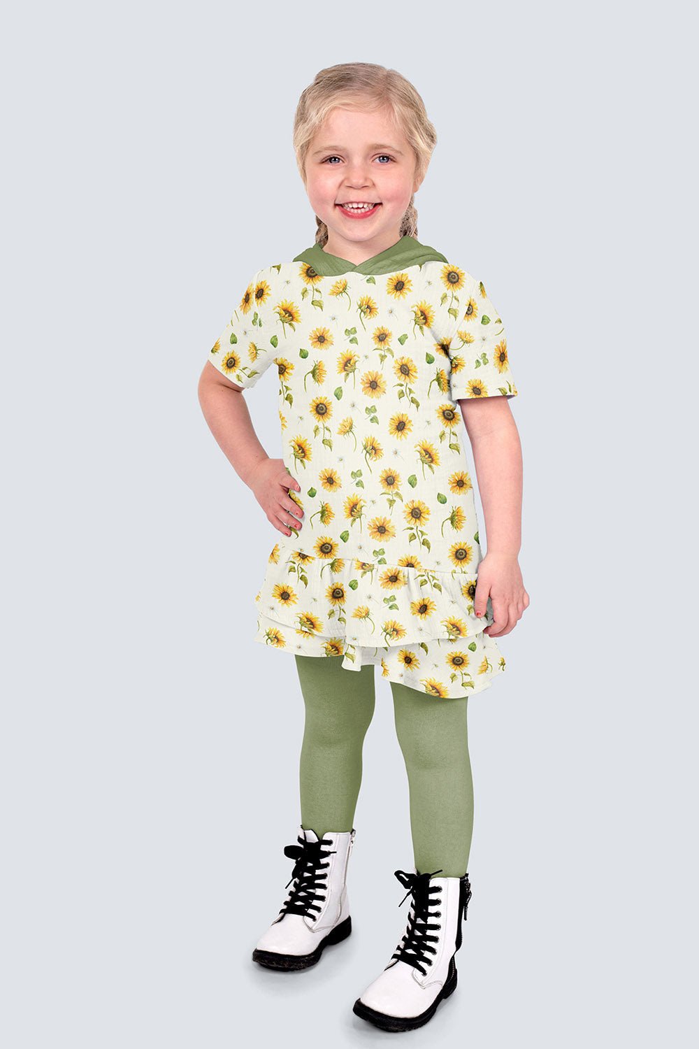 Attēls ar Muslīns - saules puķes 120 g/m² – pieejams Šarlotes audumi