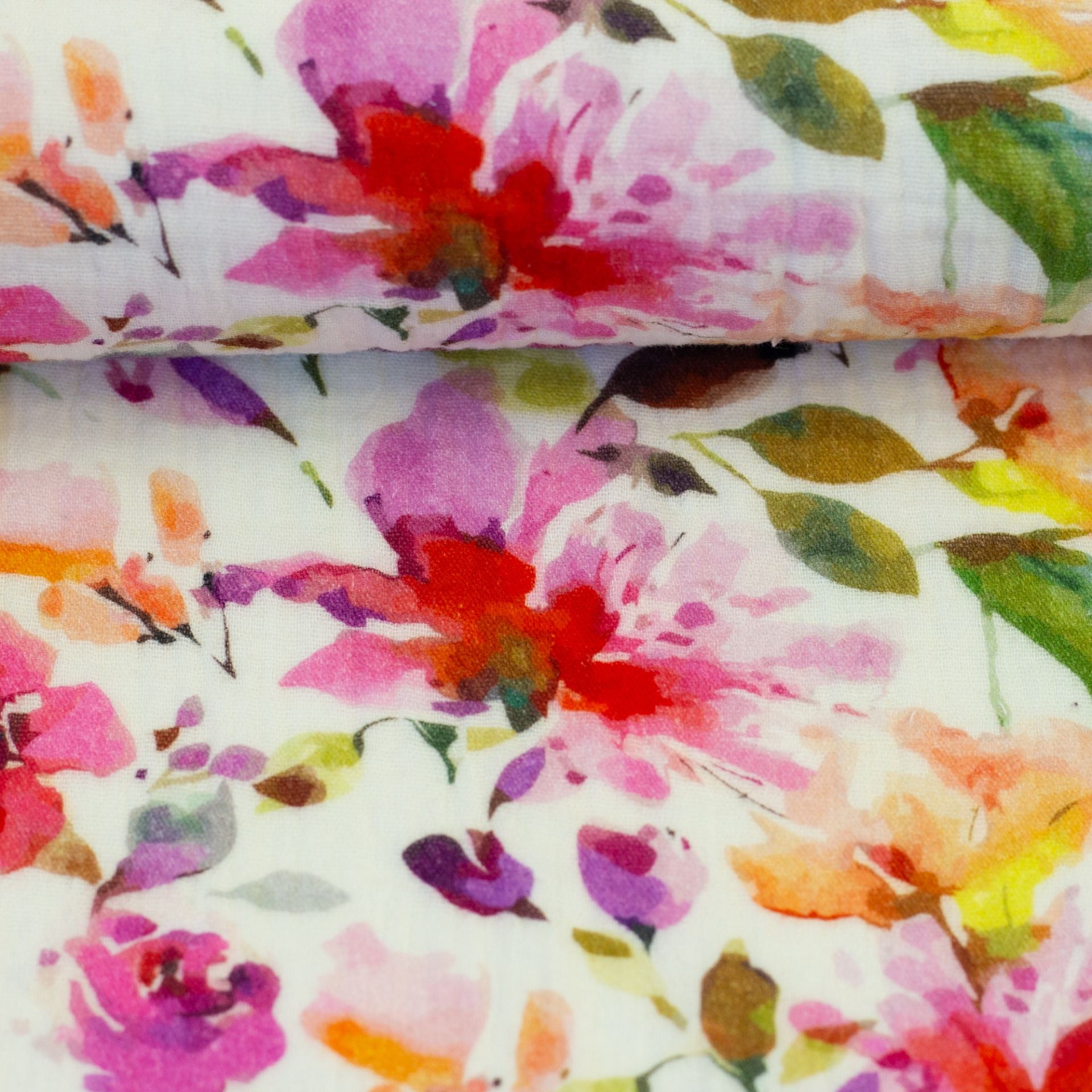 Muslīns - ziedi 130 g/m²