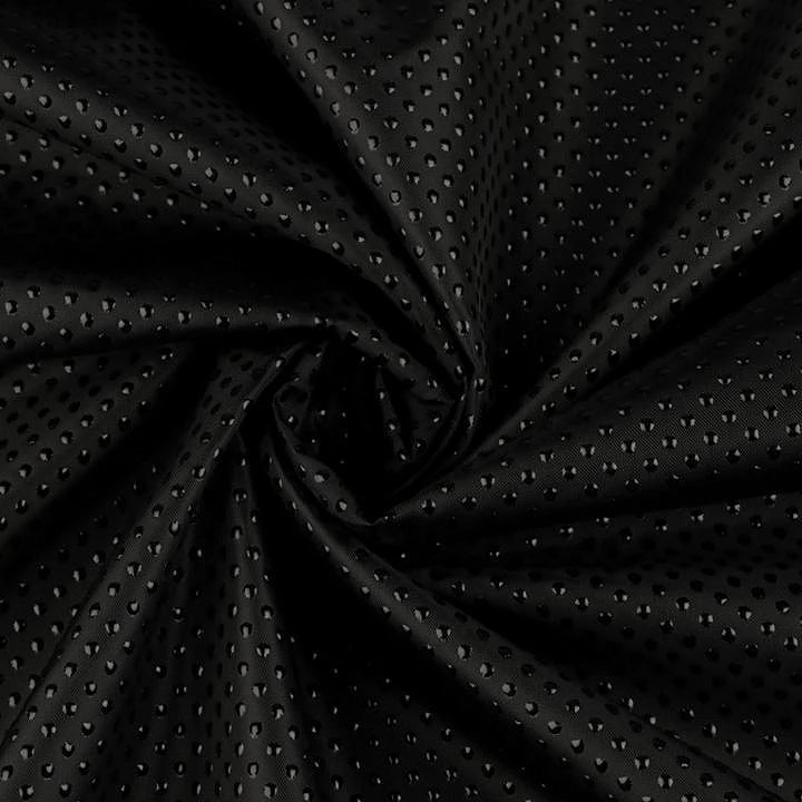 Neslīdošs audums ar gumijas punktiem - melns vai balts 95 g/m²