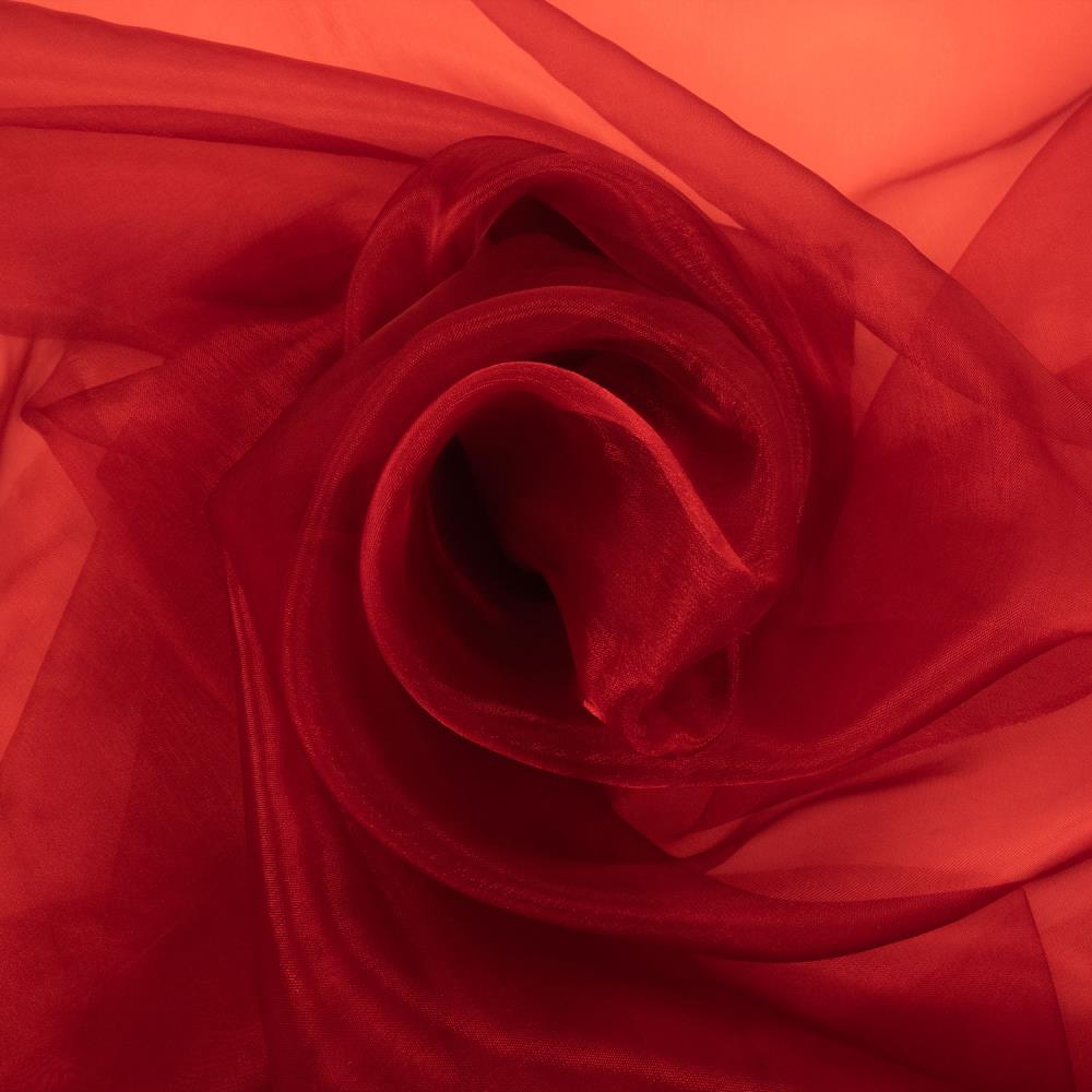 Organza - sarkana 25 g/m²