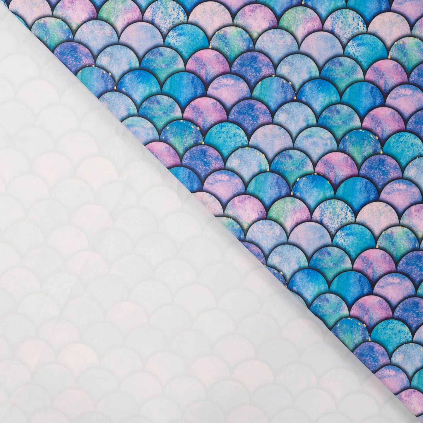 Peldkostīmu likras audums - krāsaini pusaplīšui 220 g/m² | UPF 50+