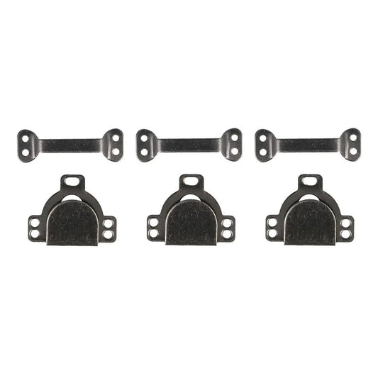 Piešujamie aizdares āķi un stienīši L izmērs - melni (iepakojumā 3 pāri)