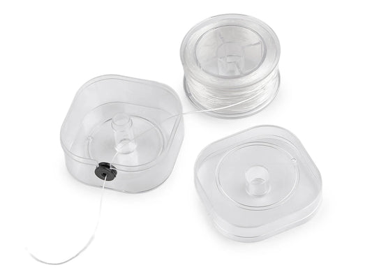 Attēls ar Plakana elastīgā aukla, gumija 0,8 mm (100 m) kastītē – pieejams Šarlotes audumi