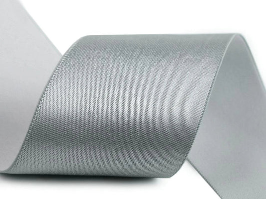 Plakanā gumija satīna 5 cm - pelēka