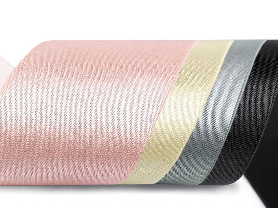 Plakanā gumija satīna 5 cm - pelēka