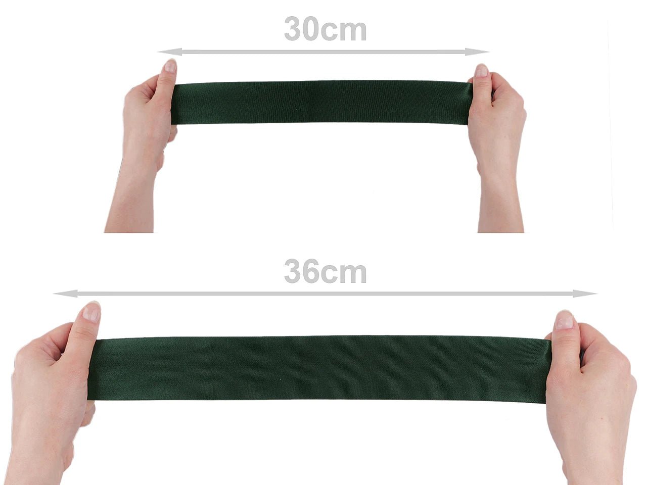 Plakanā gumija satīna 5 cm - pelēka