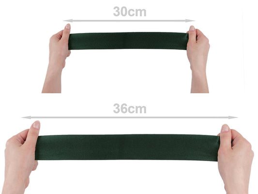 Plakanā gumija satīna 5 cm - pelēka