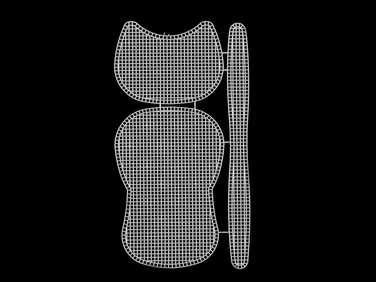 Plastmasas kanva somiņas izgatavošanai | 19 × 15 × 4 cm