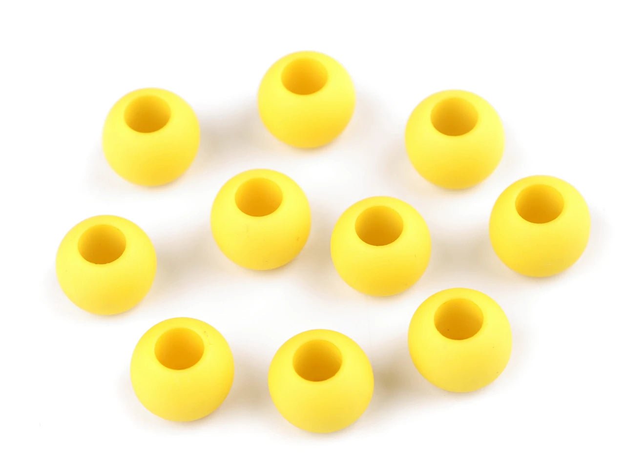 Plastmasas matētas pērlītes 10x12 cm|20 gab.|dažādu krāsu