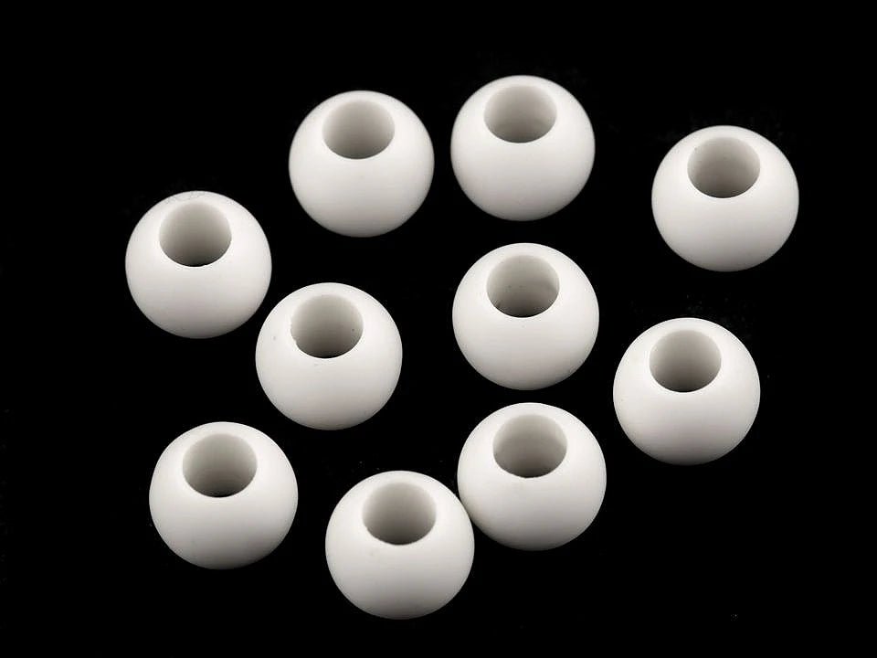 Plastmasas matētas pērlītes 10x12 cm|20 gab.|dažādu krāsu