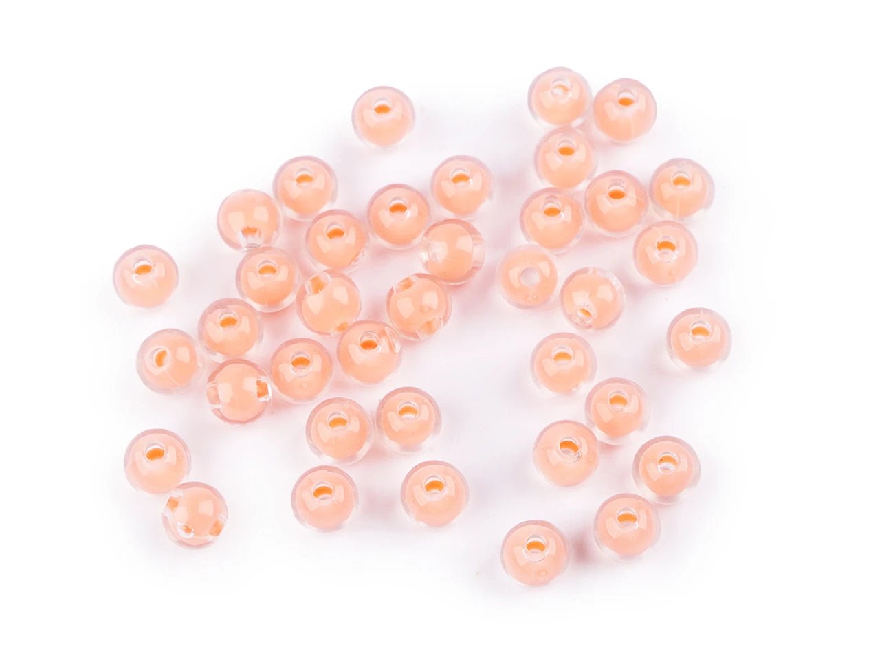 Plastmasas pērlītes Ø8 mm 10 g| dažādu toņu