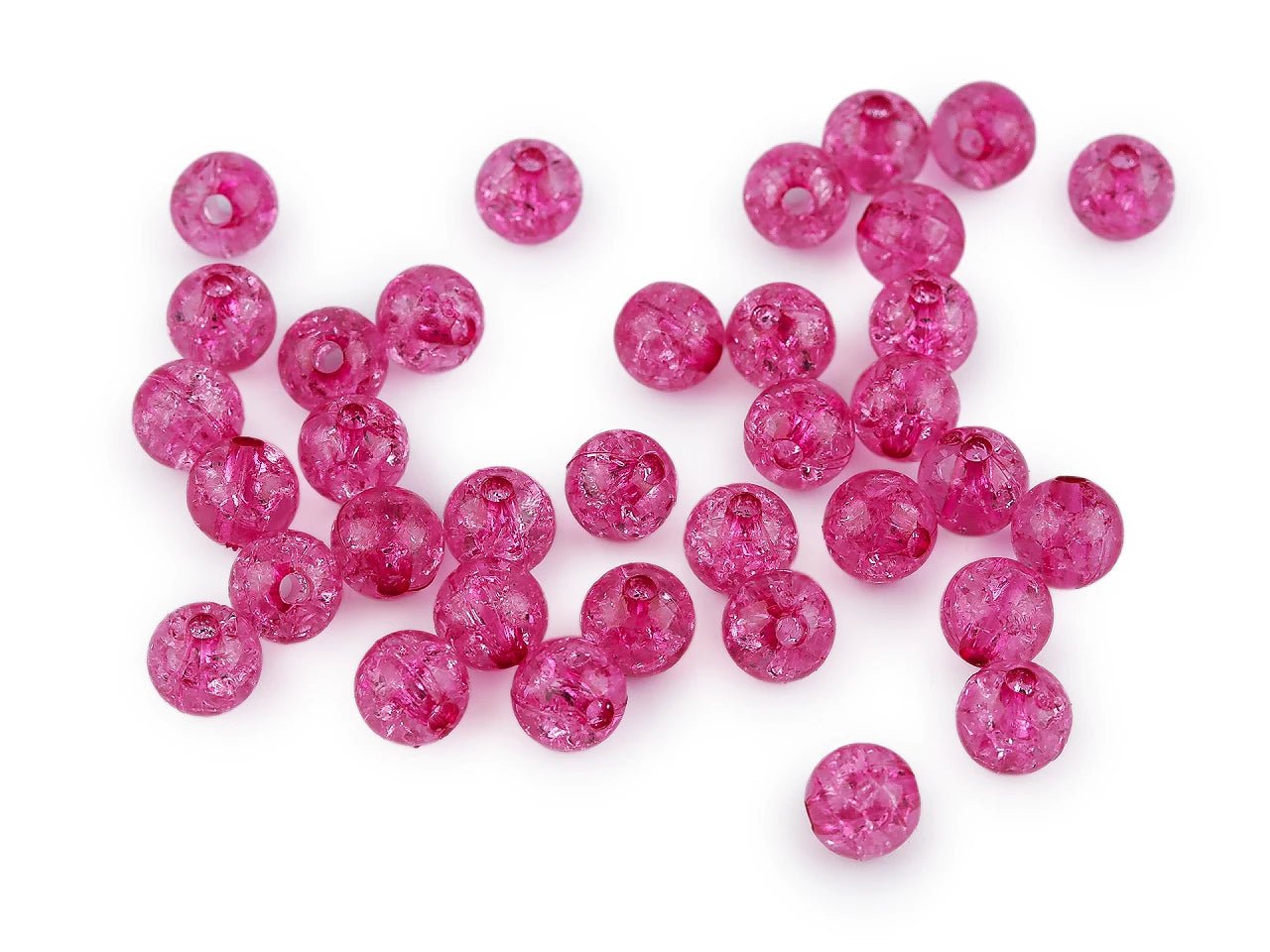 Plastmasas pērlītes Ø8 mm 30 g| dažādu toņu