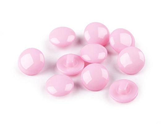 Pogas uz kājiņas 12.5 mm - maigi rozā