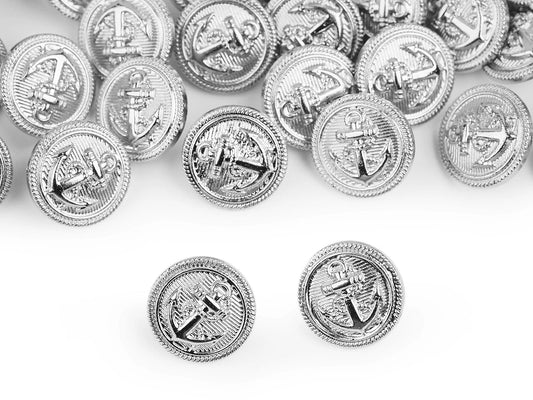 Pogas uz kājiņas 15,4 mm - sudraba enkurs