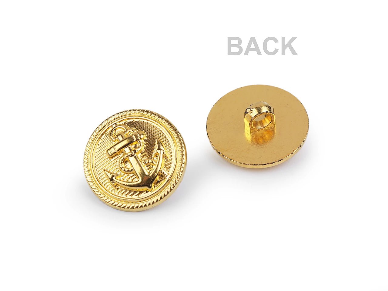 Pogas uz kājiņas 15,4 mm - sudraba enkurs