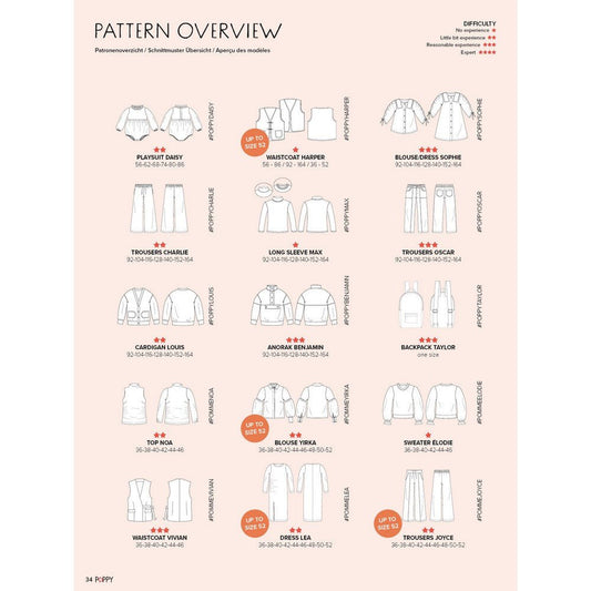 Poppy piegriežņu žurnāls 25.izdevums - ENG, DE