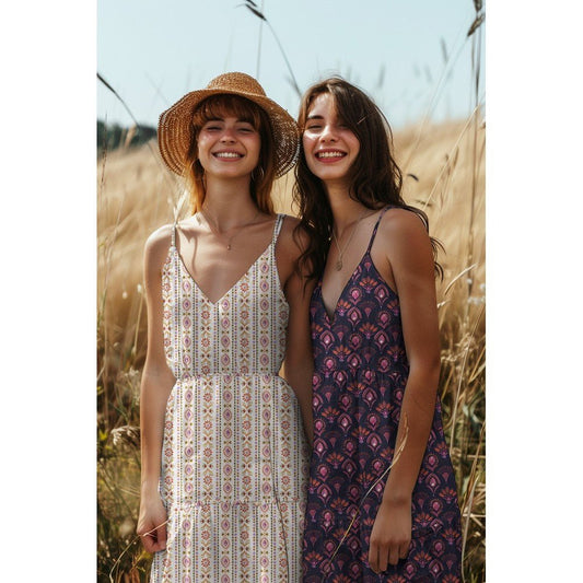 Premium 100% kokvilnas audums - austrumu ziedi 115 g/m²