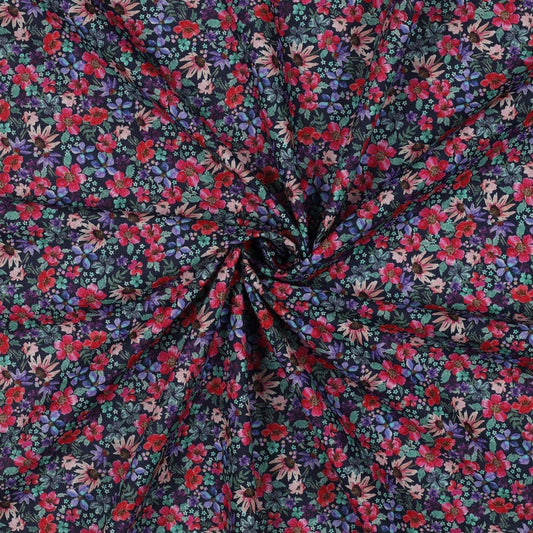 Premium 100% kokvilnas audums - miljons ziedu 115 g/m²