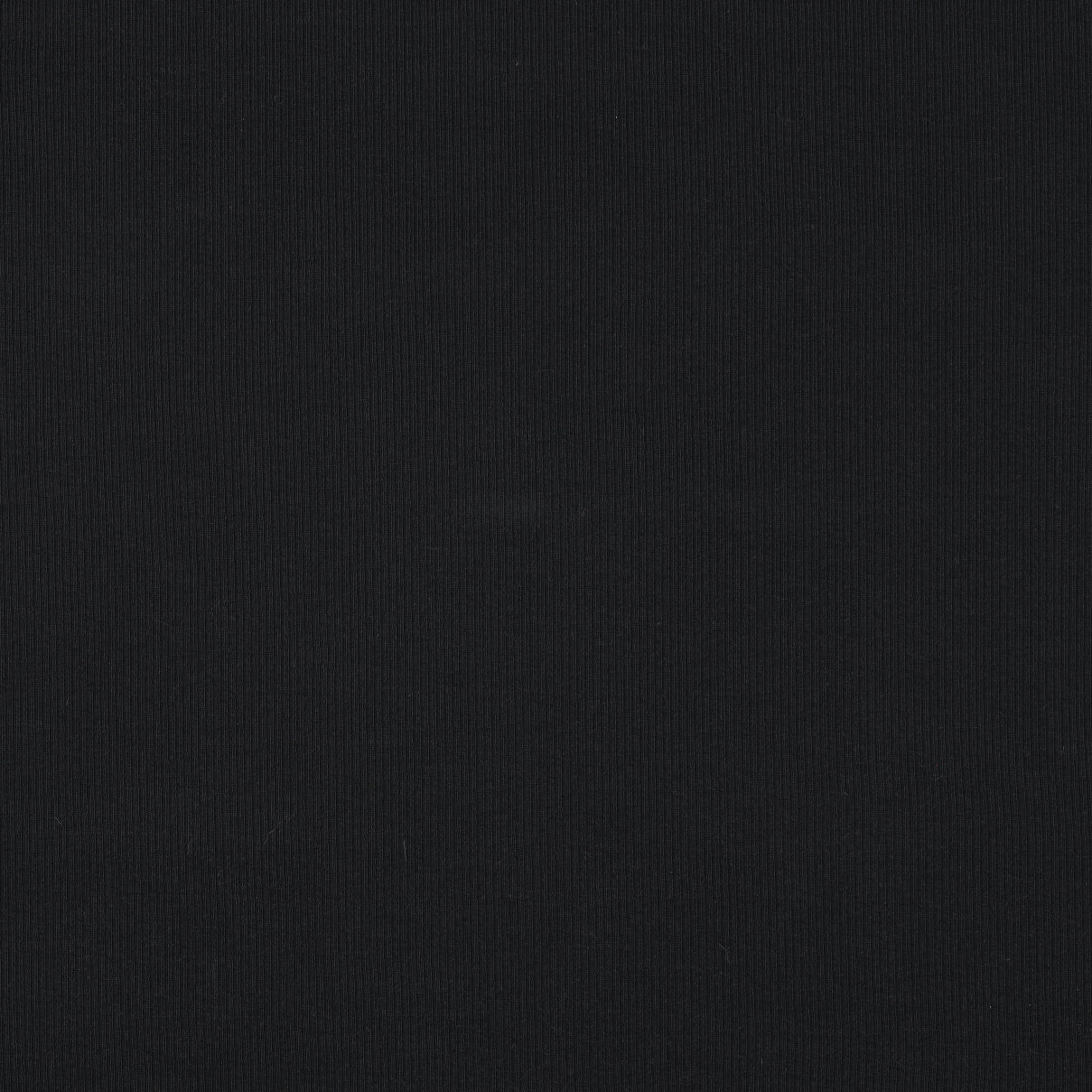 Rievotā kokvilnas trikotāža (RIB JERSEY) - melna 240 g/m²