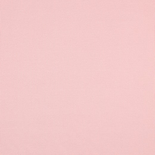 Rievotā kokvilnas trikotāža (RIB JERSEY) - rožu tonis 240 g/m²