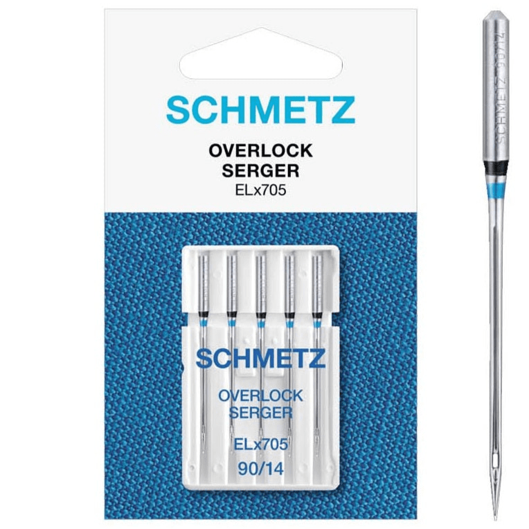 Attēls ar SCHMETZ Overloka un Koverloka adatas universālās ELx705 - Nr.90 (5gab.) – pieejams Šarlotes audumi