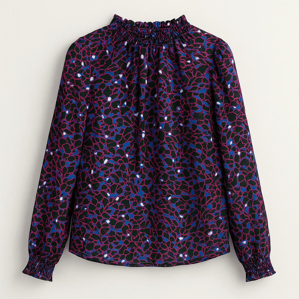 Šifons - abstrakts raksts | 150 cm | 65 g/m²