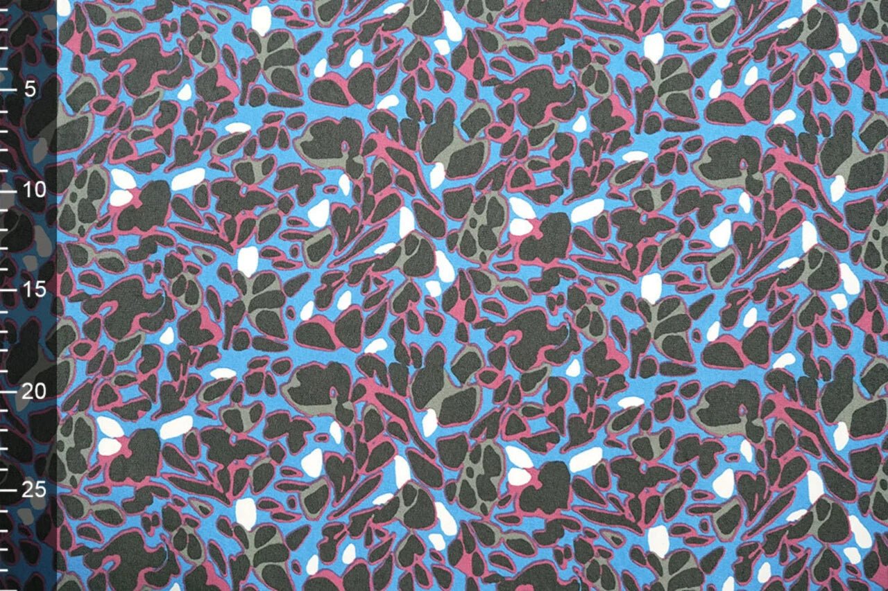 Šifons - abstrakts raksts | 150 cm | 65 g/m²