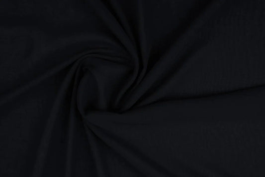 Šifons - melns| 150 cm | 80 g/m²