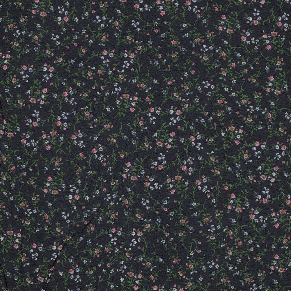 Šifons - smalks ziedu motīvs | 150 cm | 80 g/m²