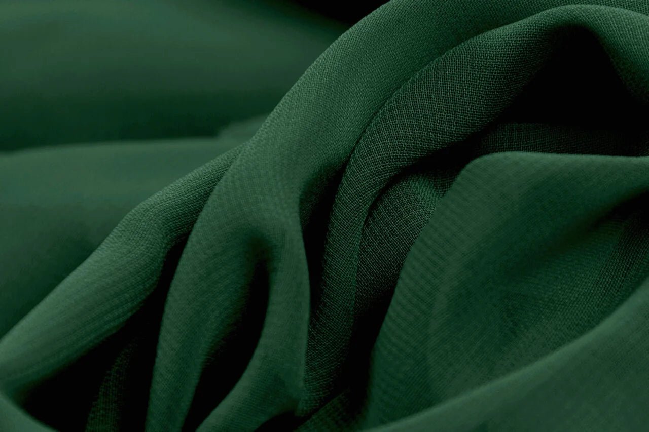 Šifons - tumši zaļš | 150 cm | 80 g/m²