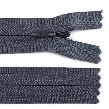 Slēptais rāvējslēdzējs - grafīta pelēks