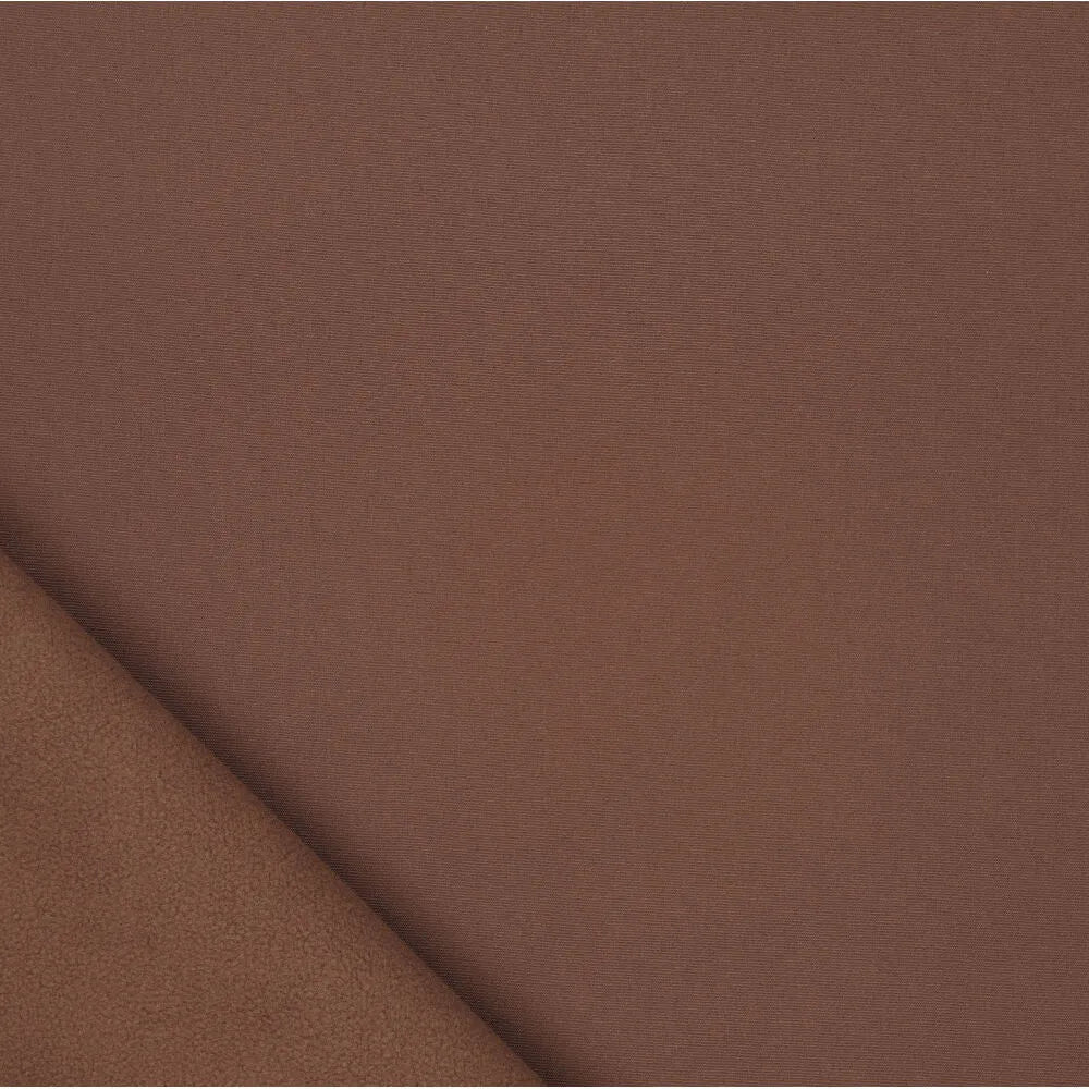 Attēls ar Softshell audums ar elastānu - šokolādes tonis 300 g/m² – pieejams Šarlotes audumi