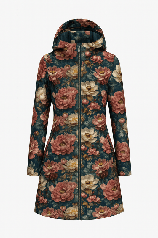 Softshell audums - Peoniju dārza burvība 300 g/m² (DRĪZUMĀ GAIDĀMS)