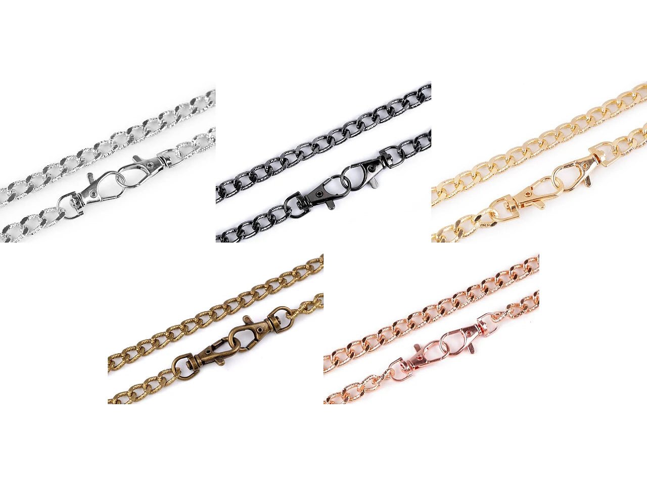 Somu ķēde ar karabīni, garums 120 cm | dažādu krāsu