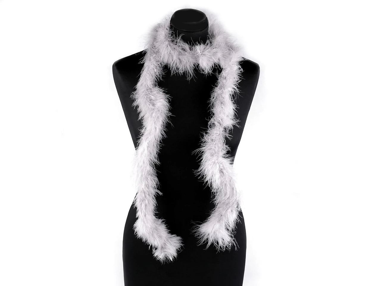 Spalvu boa - balts 2 m