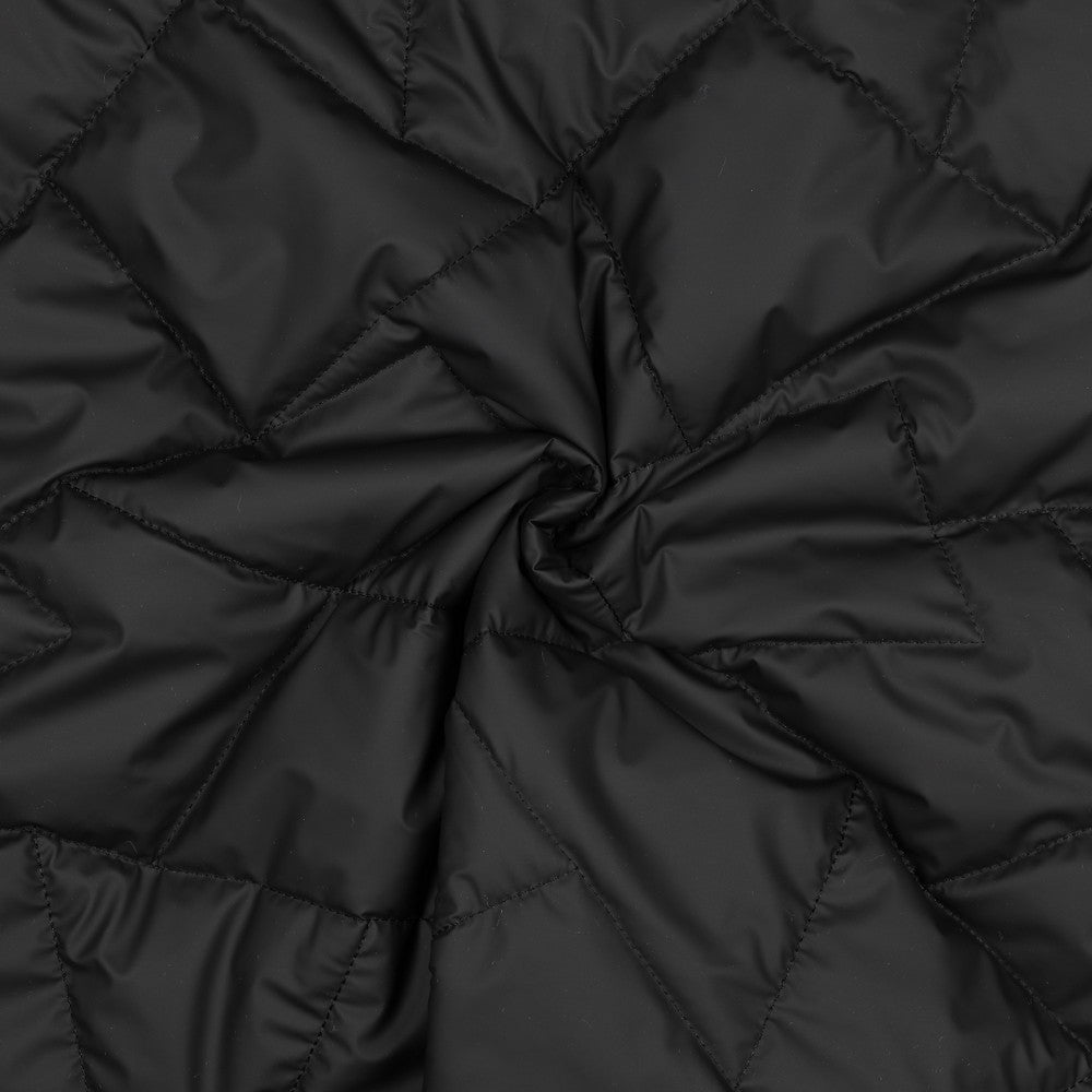 Stepēts vējjaku audums - melns 270 g/m²