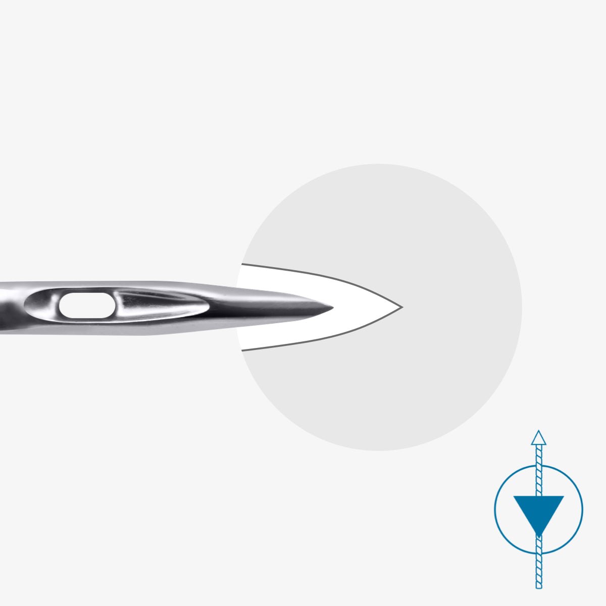 Attēls ar Šujmašīnu adatas ādai SCHMETZ LEATHER DH - Nr.100 (5gab.) – pieejams Šarlotes audumi