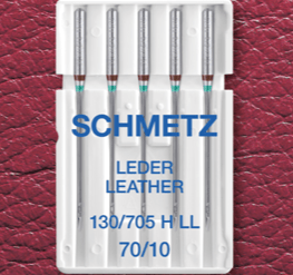 Šujmašīnu adatas ādai SCHMETZ LEATHER - Nr.70 (5gab.)