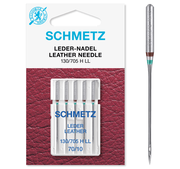 Šujmašīnu adatas ādai SCHMETZ LEATHER - Nr.70 (5gab.)