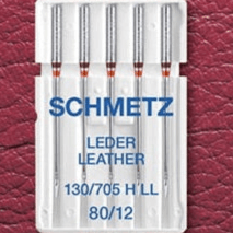 Šujmašīnu adatas ādai SCHMETZ LEATHER - Nr.80 (5gab.)