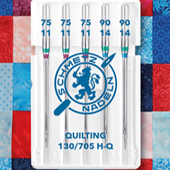 Attēls ar Šujmašīnu adatas kviltam, stepēšanai SCHMETZ QUILTING - Nr.75/90 (5gab.) – pieejams Šarlotes audumi