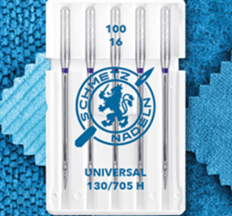 Šujmašinu adatas universālās SCHMETZ UNIVERSAL - Nr.100 (5gab.)