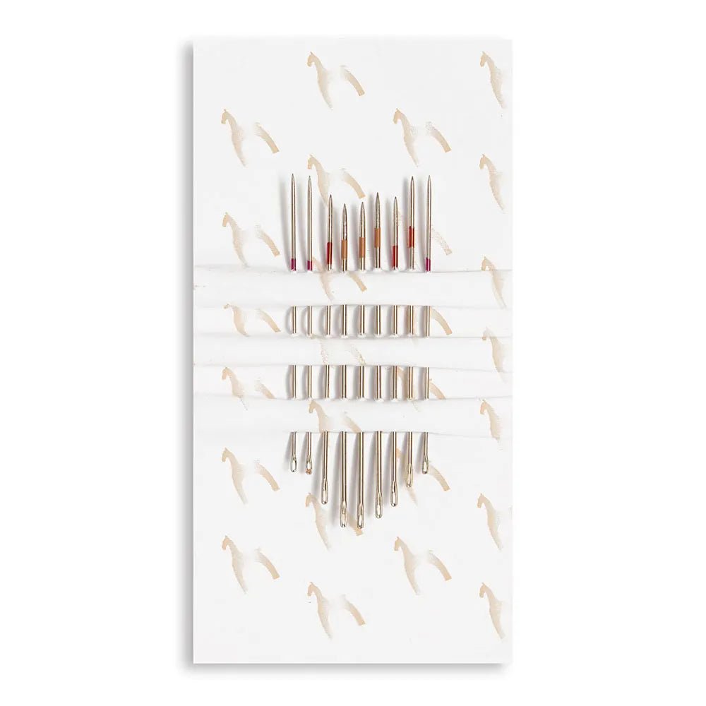 Attēls ar Šūšanas adatas Sharps Nr. 7–8–9 (9 gab.) Pony – pieejams Šarlotes audumi