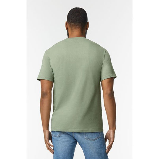 Attēls ar T - krekls 100% kokvilna - melns 180 g/m² – pieejams Šarlotes audumi