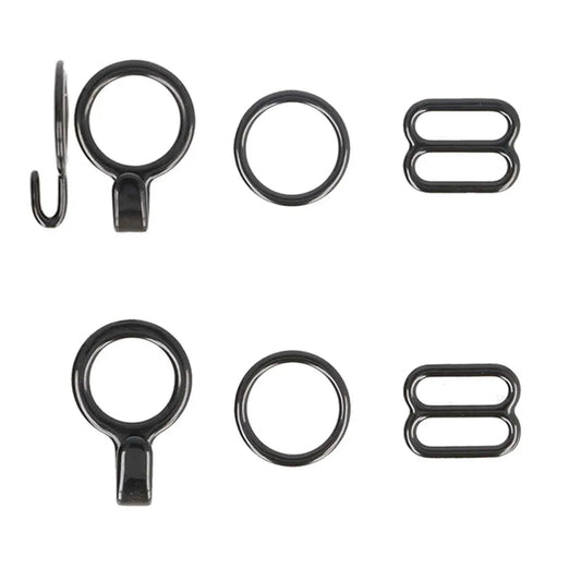 Tauriņa kaklasaites aizdares (melna, 2 komplekti) Milward